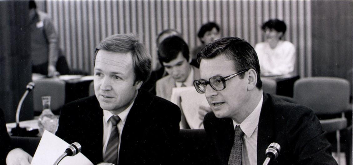 Jan Terlouw and Gerhard Aurbach